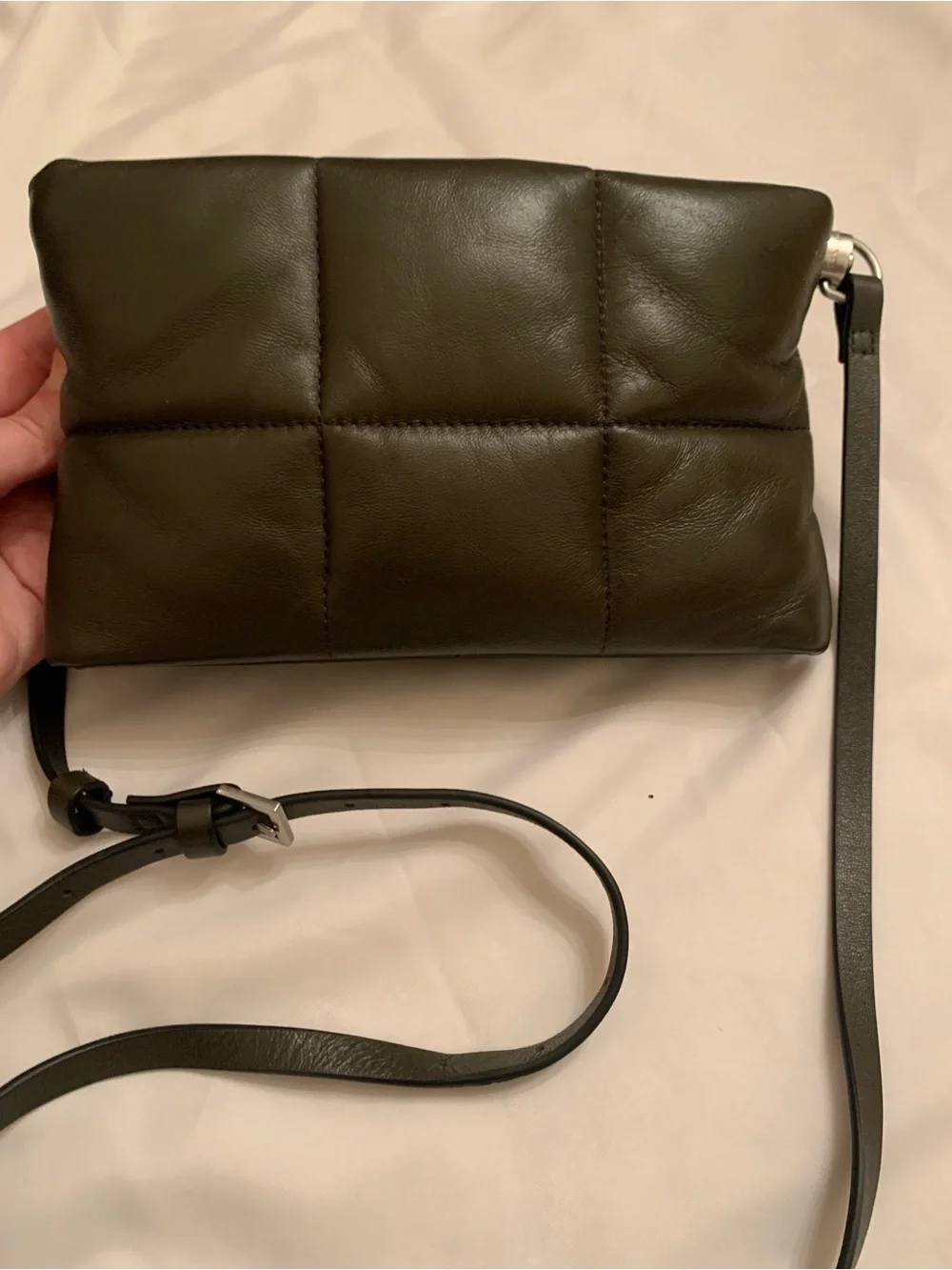 NWOT Allsaints Mila Quilted Crossbody Sling Bag
